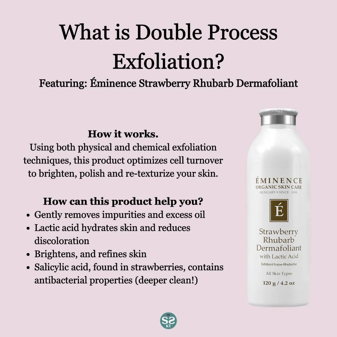 Looking to brighten your skin and reduce discoloration? Eminence Organic Skincare offers a Strawberry Rhubard Dermafoliant that may be right for you!

Book an appointment with Katie and learn more about how this product could benefit your skin. 👉 ht