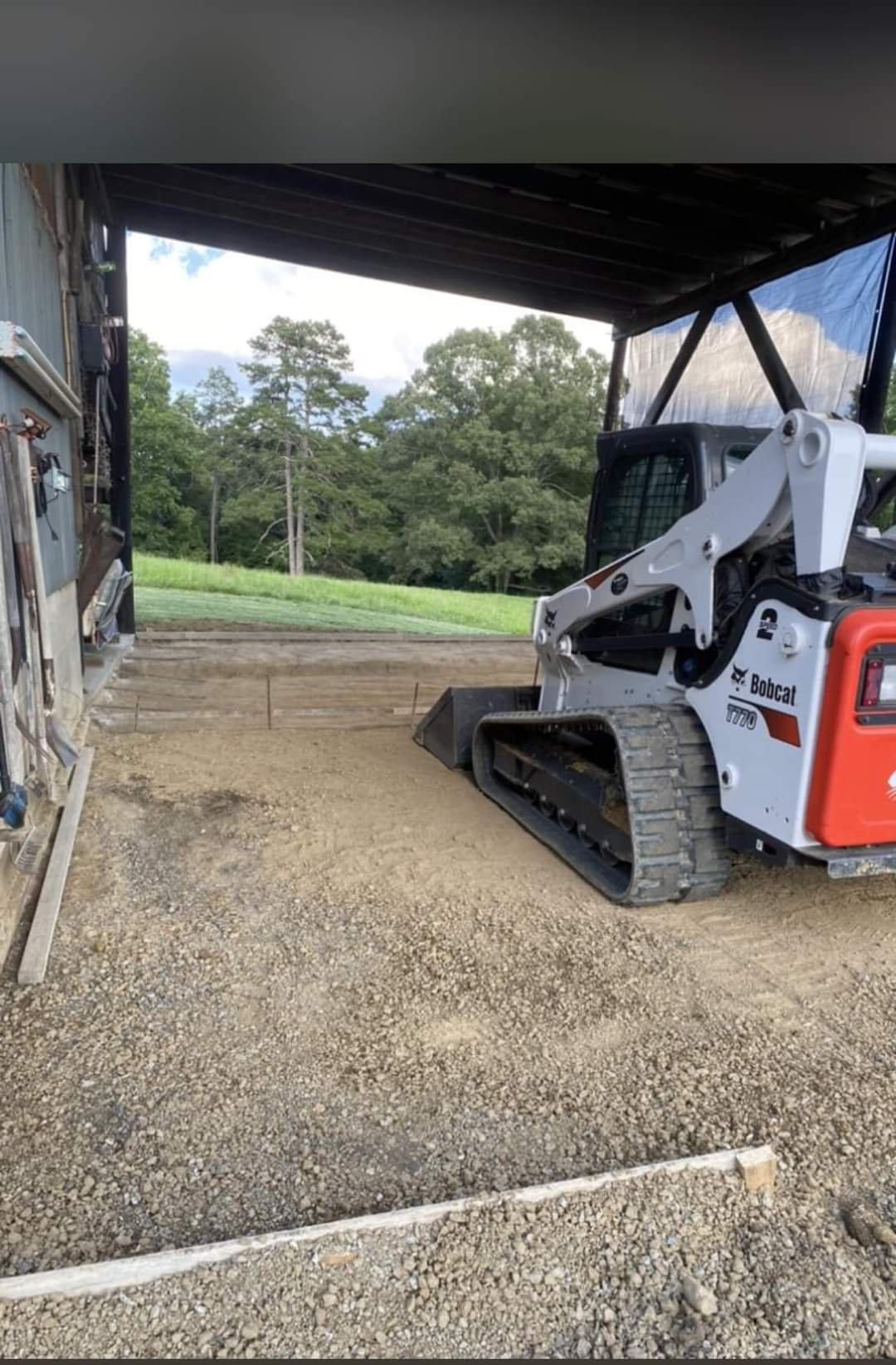 Prep for concrete pad