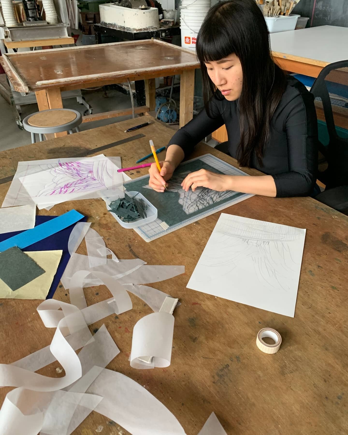Annyen Lam is the artist behind the #PillarsofChange work Water Management - and today we bring you a peek inside her studio! She is also the creator of Tiny Blades Project, an ongoing series of small paper-cut works - which is also home to pins, pat
