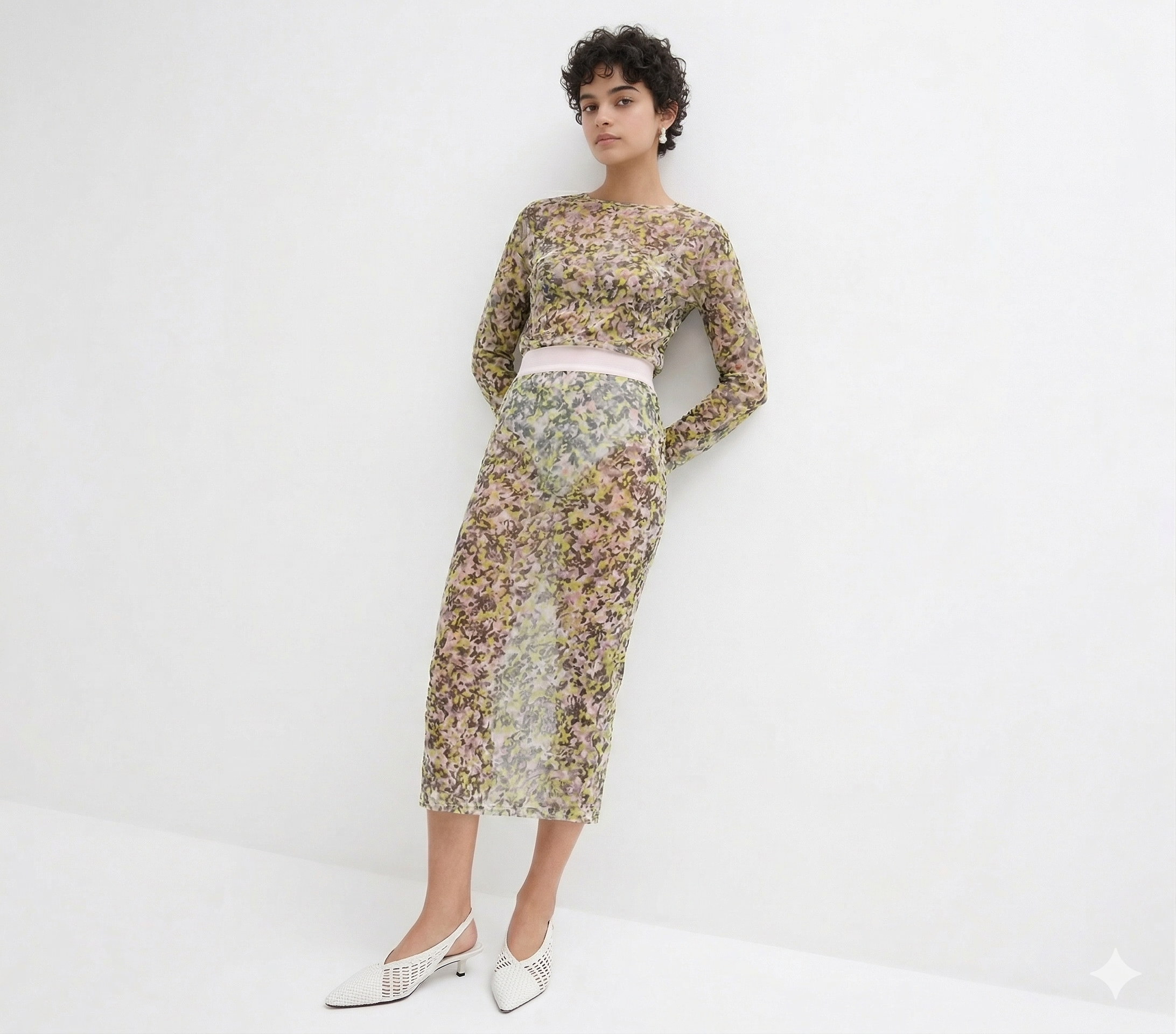 Rock transparent mit Muster