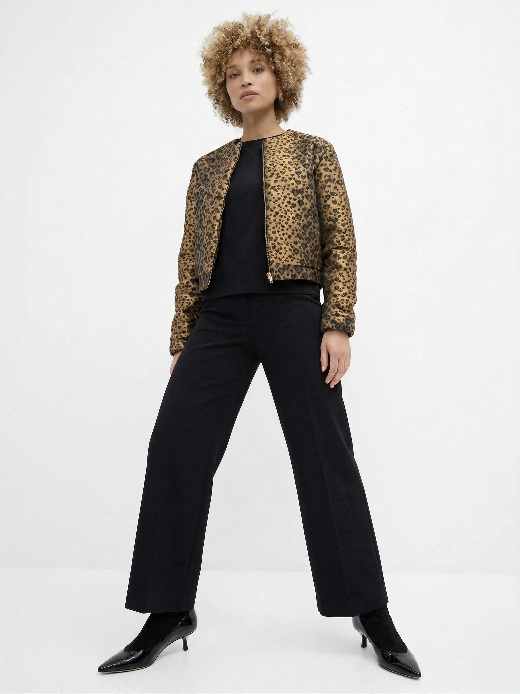 Jacke Leo Herzen Print