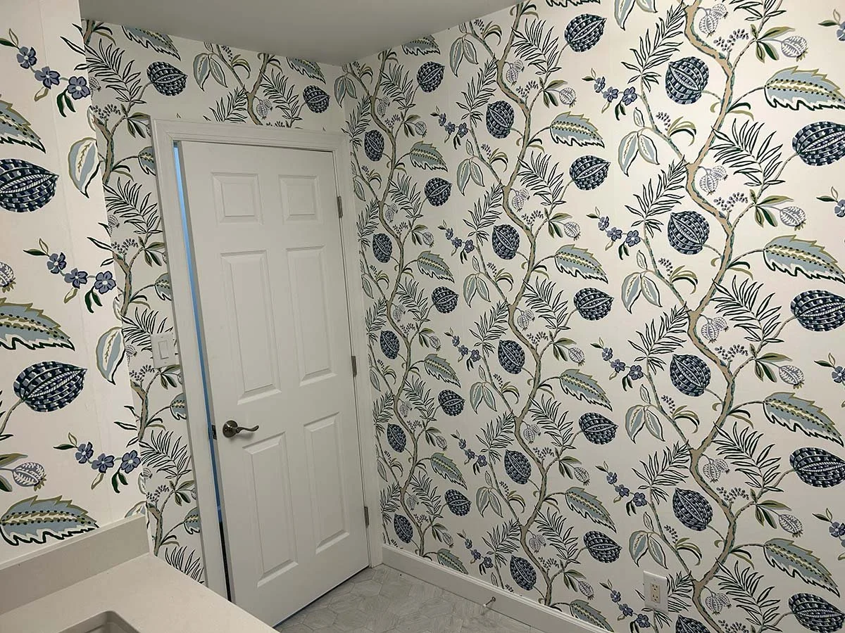 Floral Laundry room installation