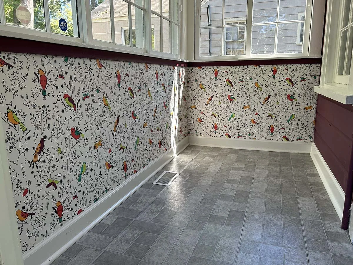 under chair rail installation