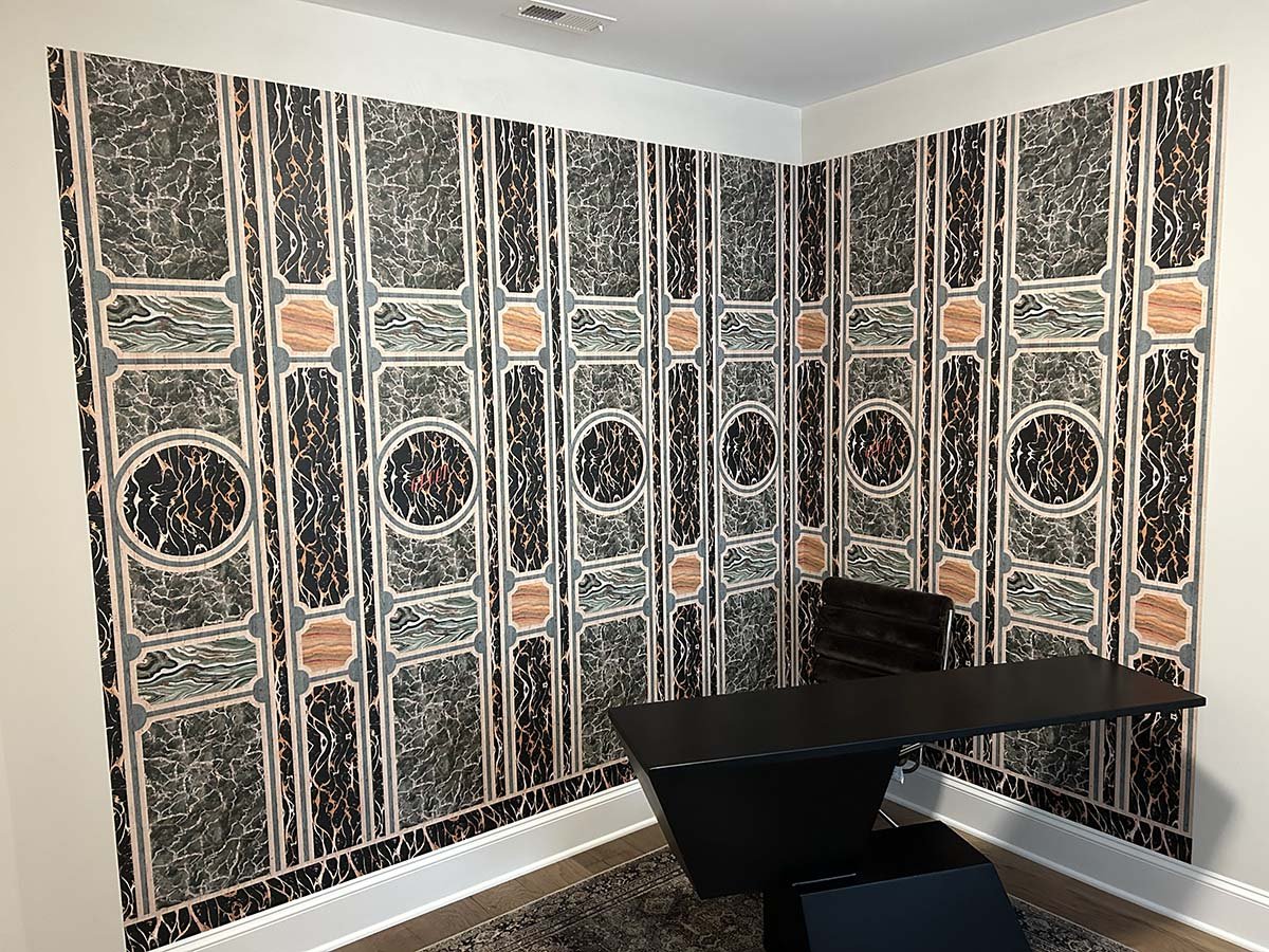 Gucci wallpaper designer installation 