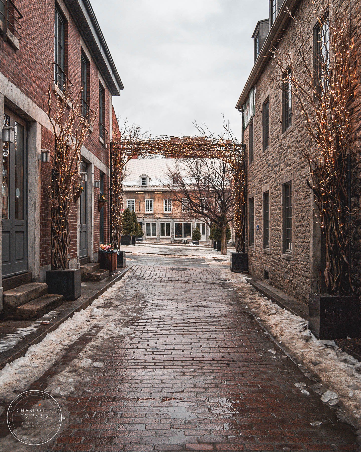 A Cobblestoned Alleyway off Place Jacques-Cartier, Vieux Montréal