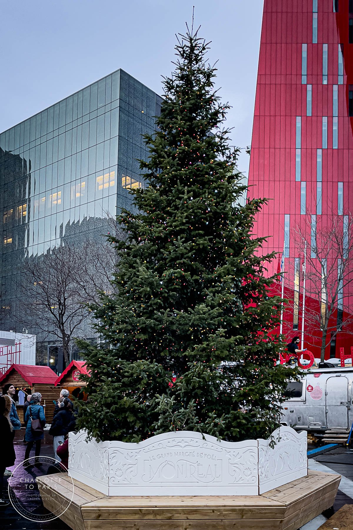 The Christmas Tree at the Montreal Christmas Market