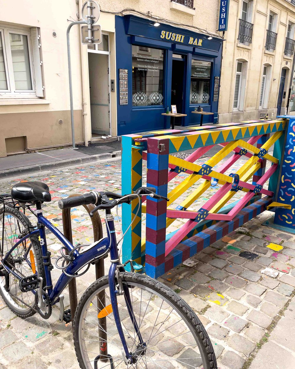 Playful Color on Rue du Tambour