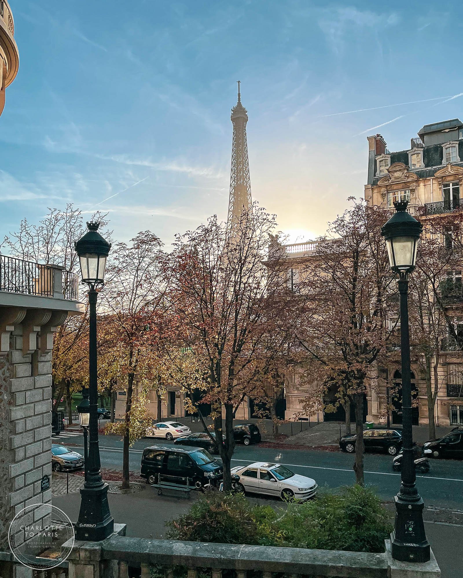 Avenue de Camoens with Eiffel Tower views