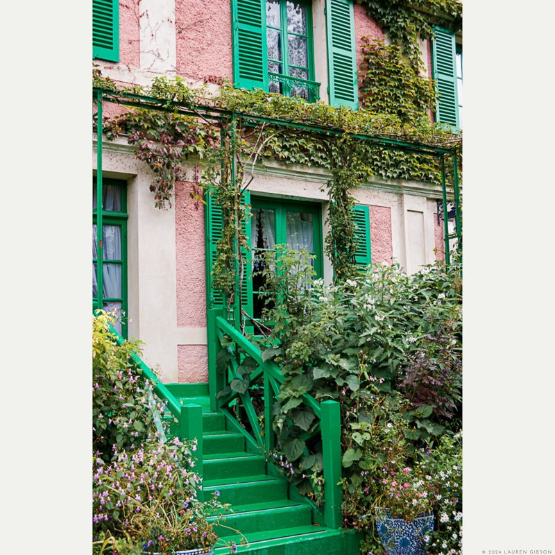 Green Stairsteps and Vines, Monet's House
