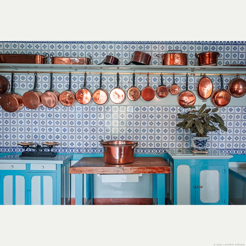 Copper Pots, Monet's Kitchen