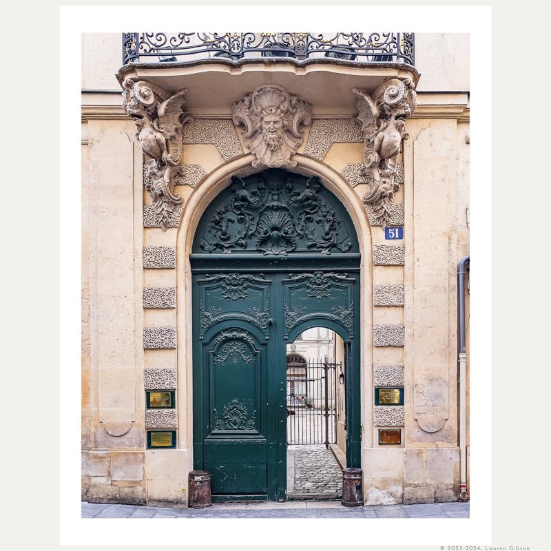 The Green Door, Rue Saint-Louis en l'Ile — Charlotte to Paris - Fine Art  Photography Prints and Slow Travel Guides