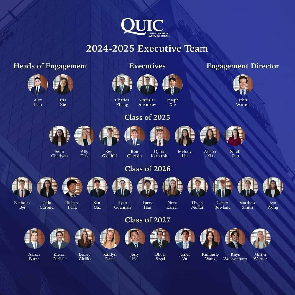 We are thrilled to announce QUIC&rsquo;s 2024-2025 Executive Team! QUIC&rsquo;s defining attribute is its people, ranging from our like-minded executive team to the alumni network. We look forward to welcoming our new members for the incoming year an