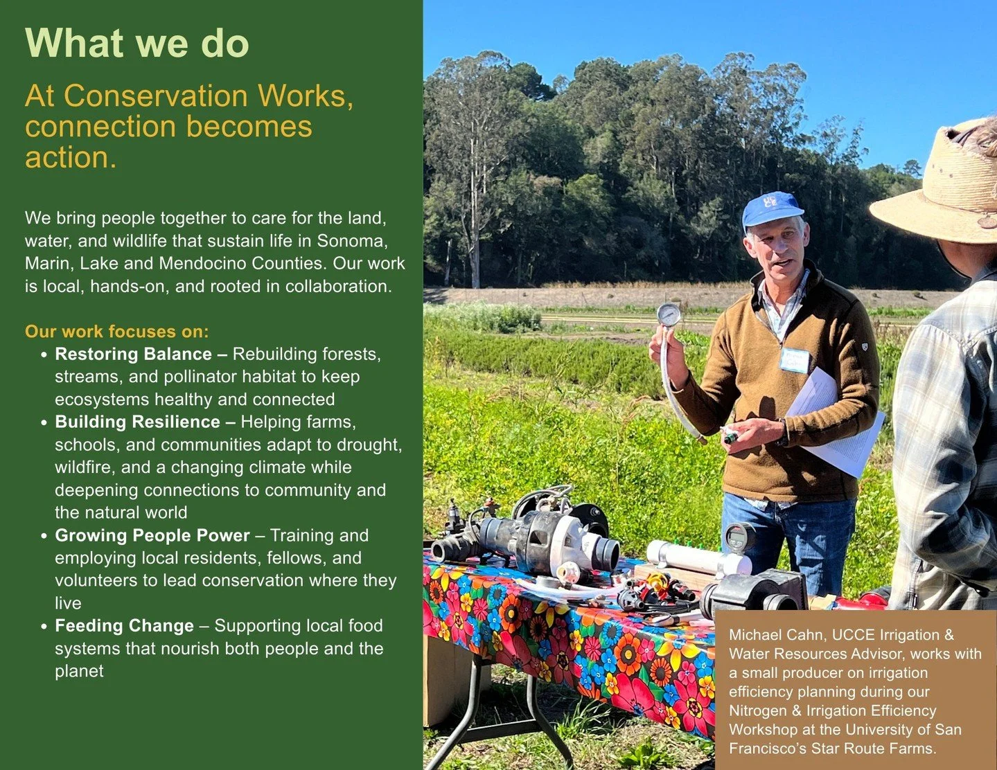 Our 2024 Annual Report is out.
It captures a year of planting, building, listening, and showing up for our landscapes and communities across the North Coast.
We&rsquo;re so grateful to everyone who made this work possible .  Thank you Partners for yo