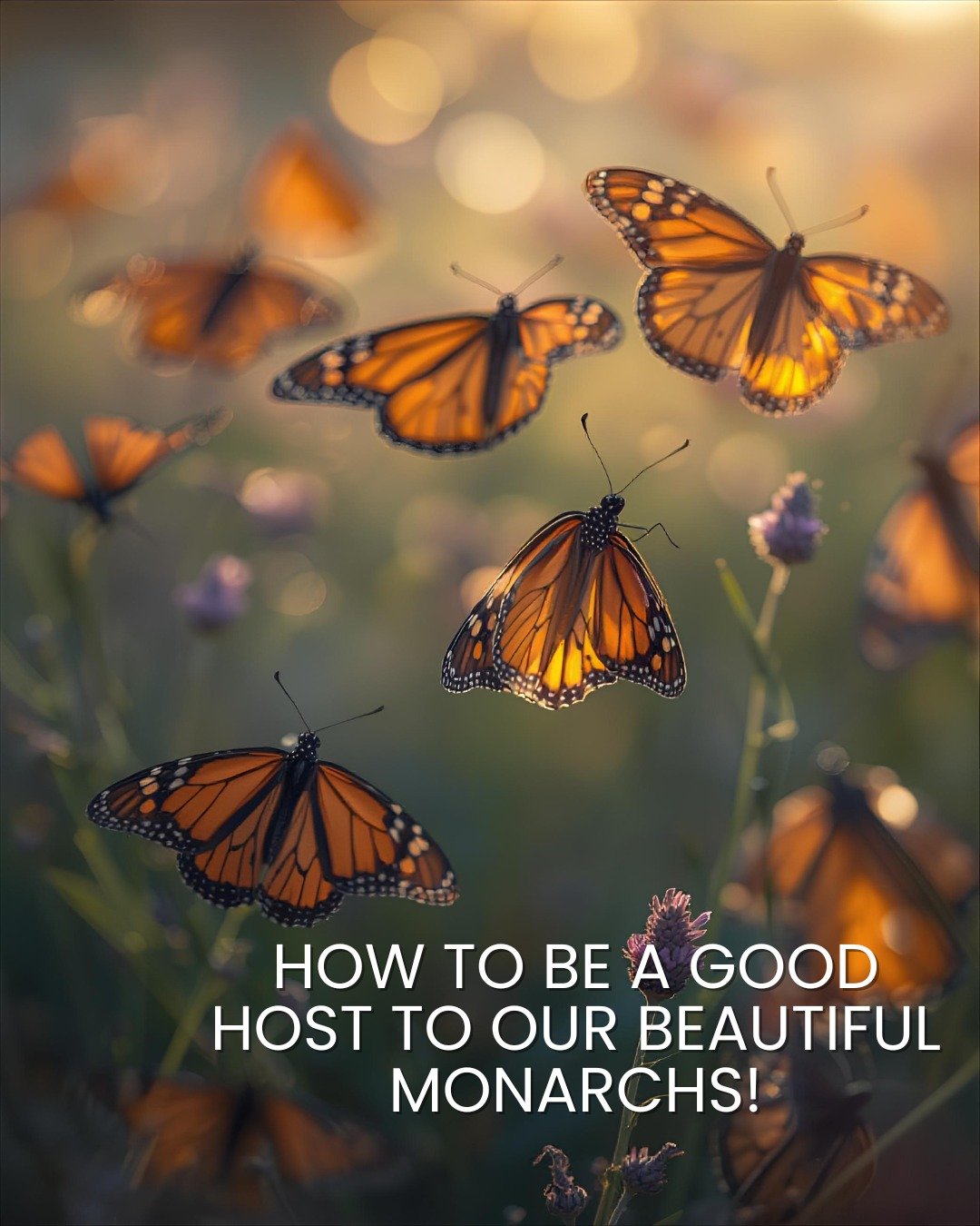 Last week, you learned what a host plant is 🌱. We asked our followers who their favorite fluttering pollinator was and what their host plant was. The Monarch Butterfly is a well-known favorite! Here are some ways you can help support the Monarchs th