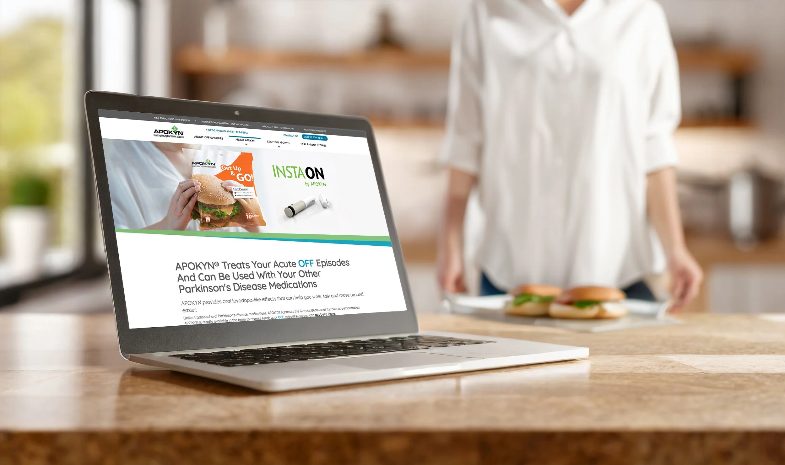 Digital, Website landing page