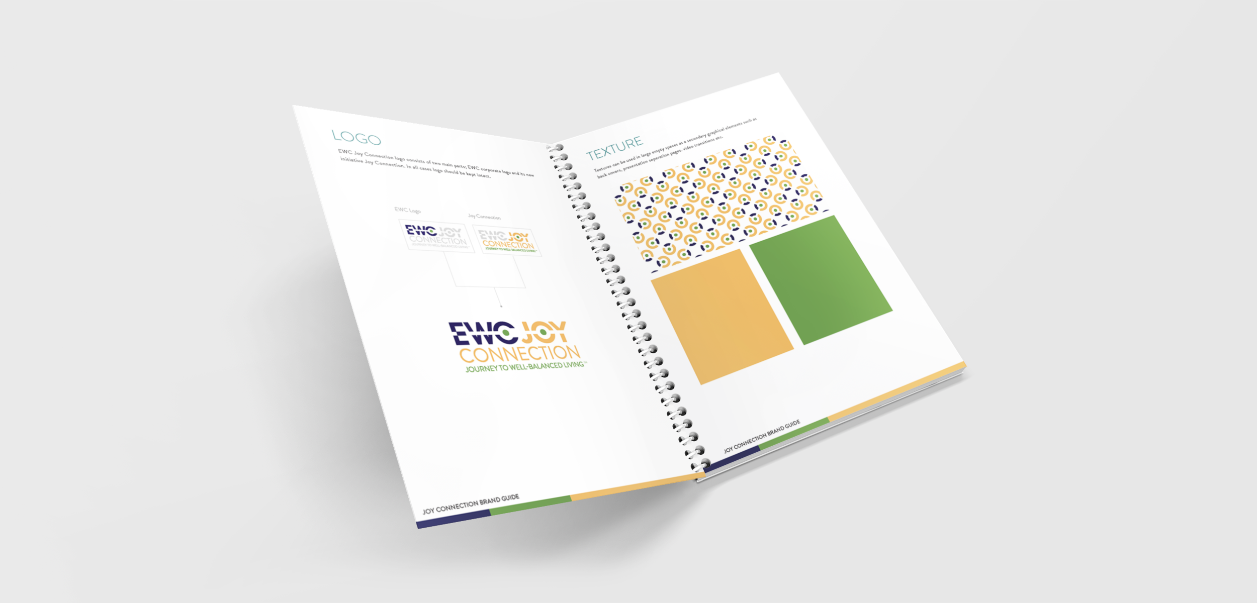 Print, "logo" and "texture" pages from the brand guideline.
