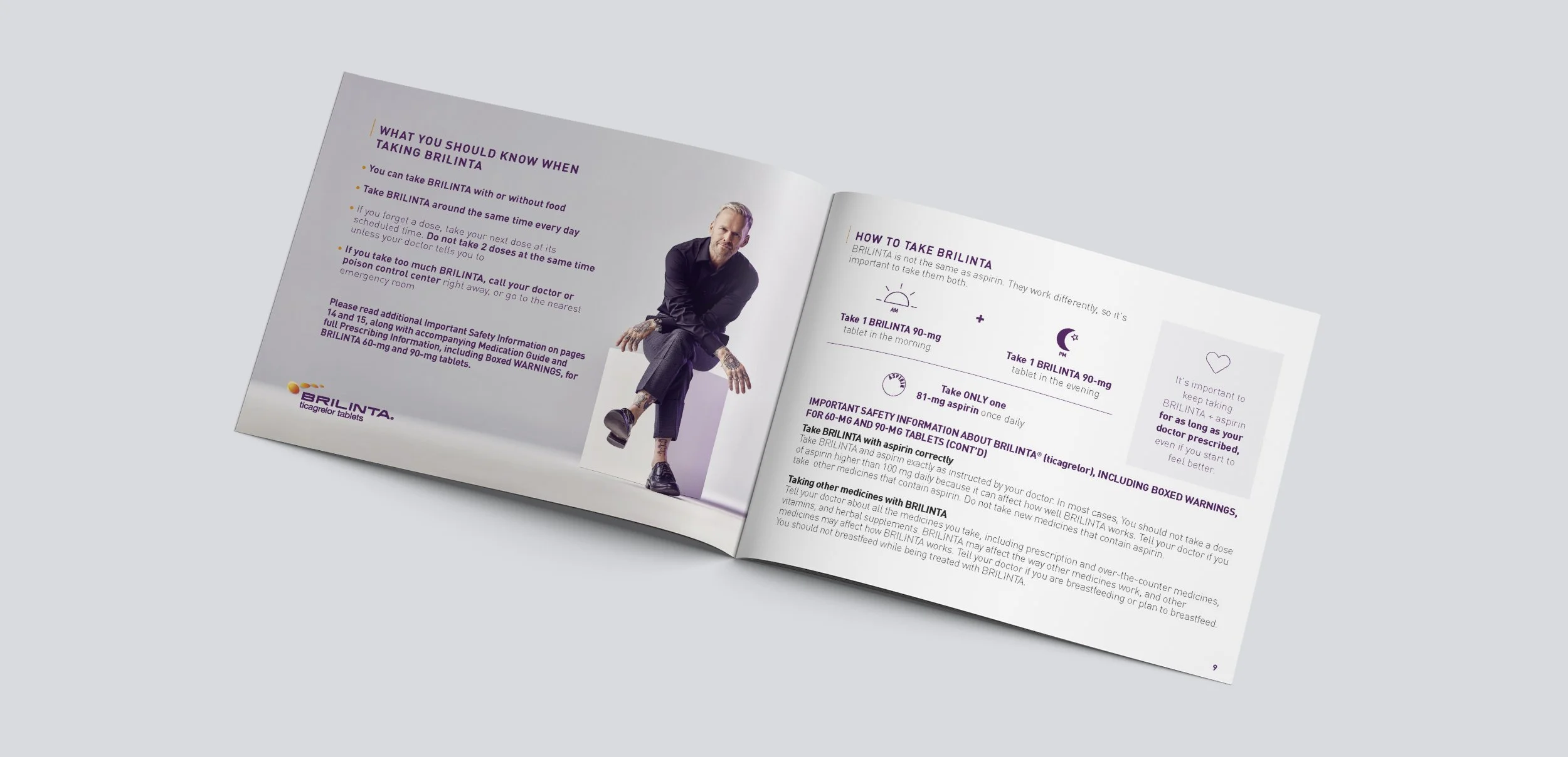 Print, Brilinta Patient Brochure Pages
