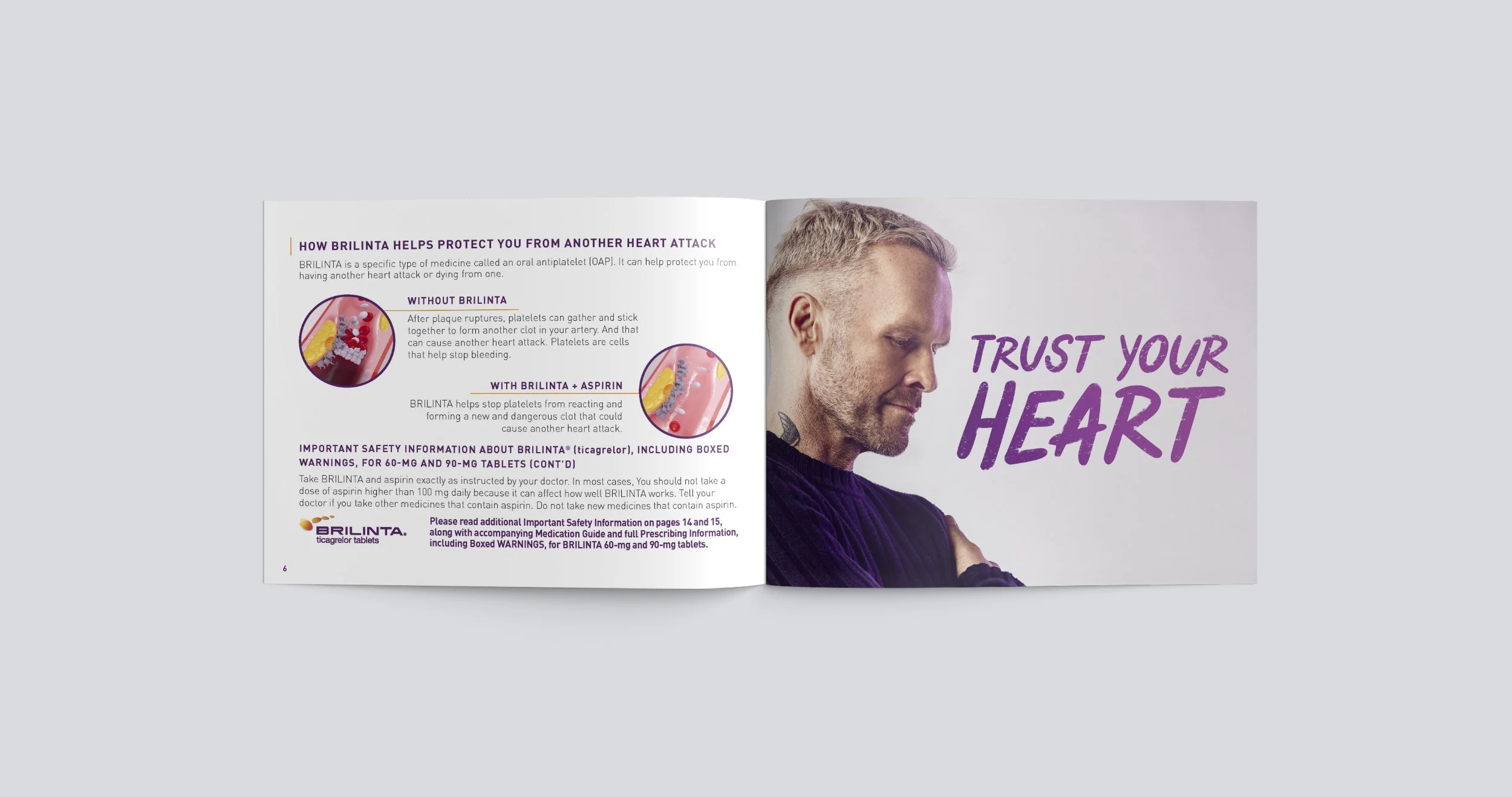 Print, Brilinta Patient Brochure Pages