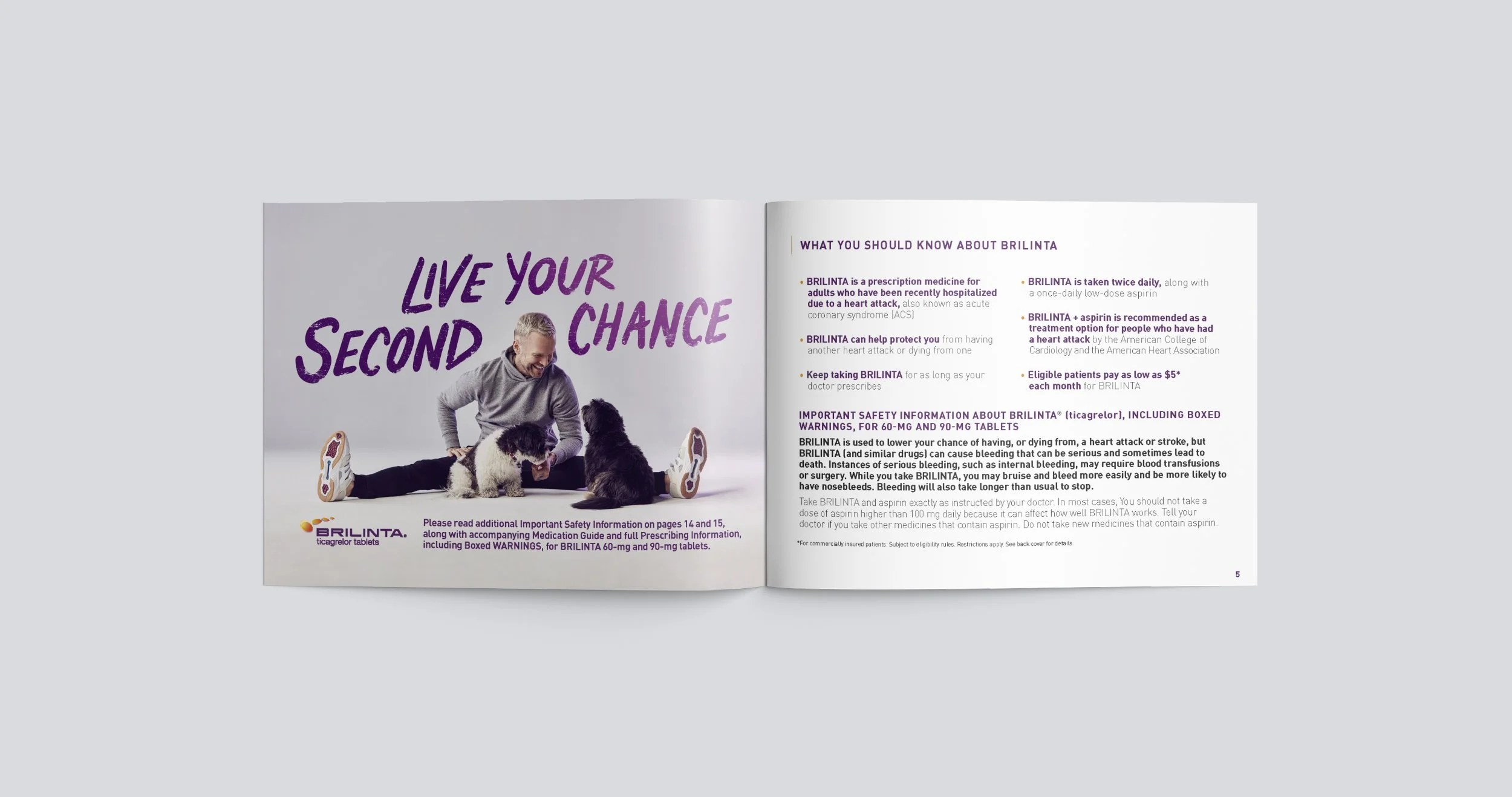 Print, Brilinta Patient Brochure Pages