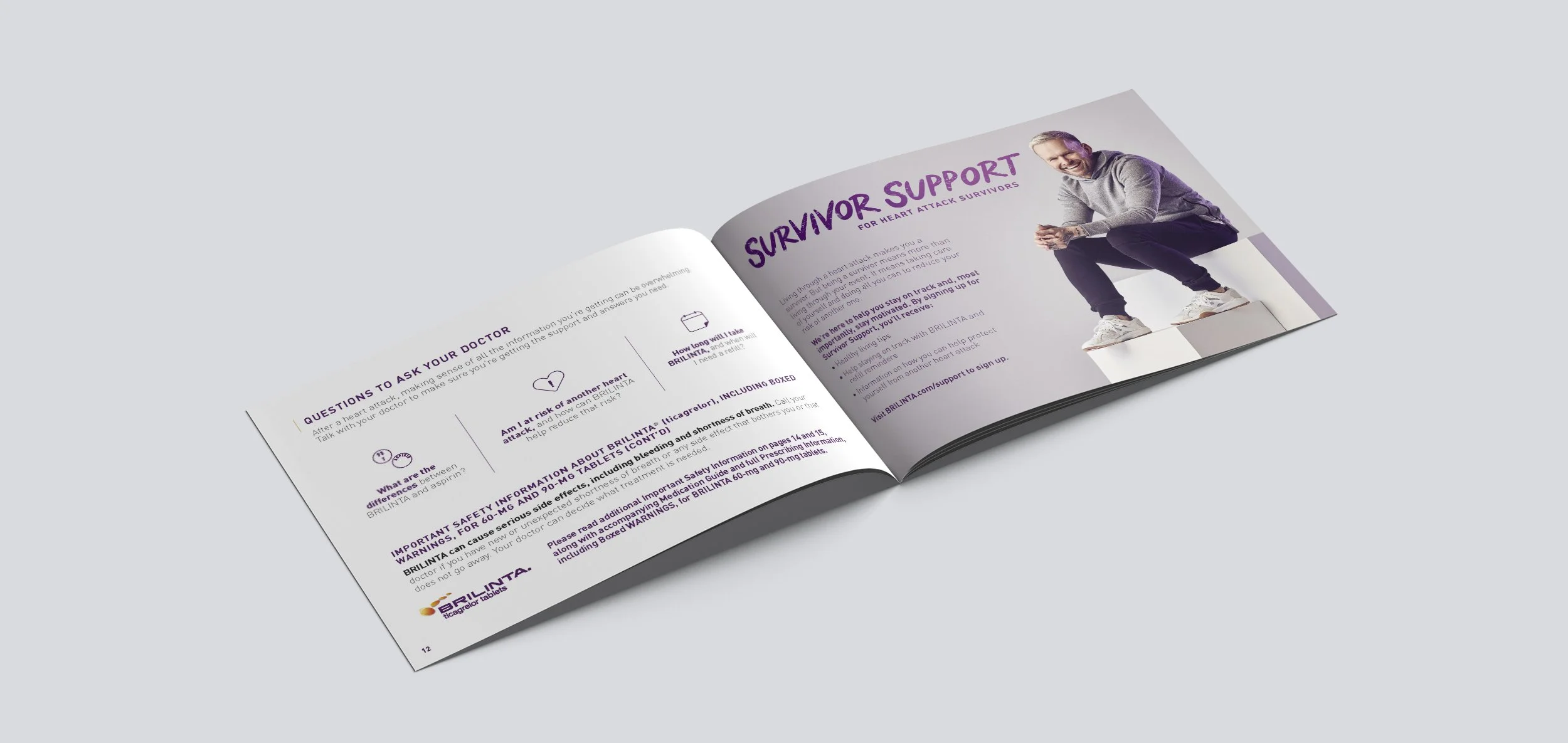 Print, Brilinta Patient Brochure Pages