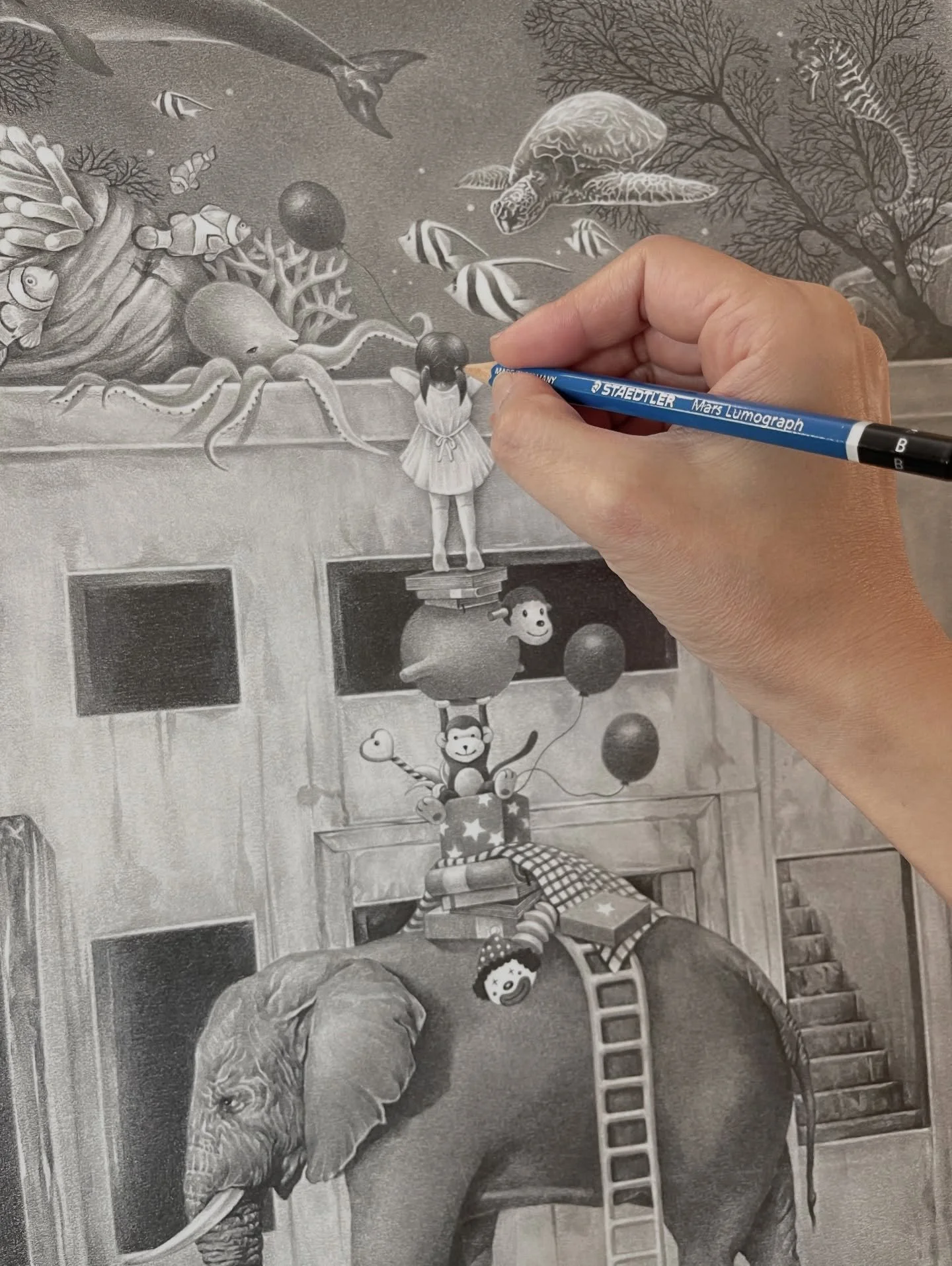 &ldquo;보름달 아래 빛나는 바다&rdquo;

ONE FULL MOON NIGHT, &ldquo;Night Ocean&rdquo;
12 x 18 inch / 30 x 45 cm

🐘☁️🌝☁️🐠

#galleryis #dailydrawing #drawing #onefullmoonnight #fullmoonnight #animaldrawing #surrealisticart #originalartwork #pencildrawing #gra