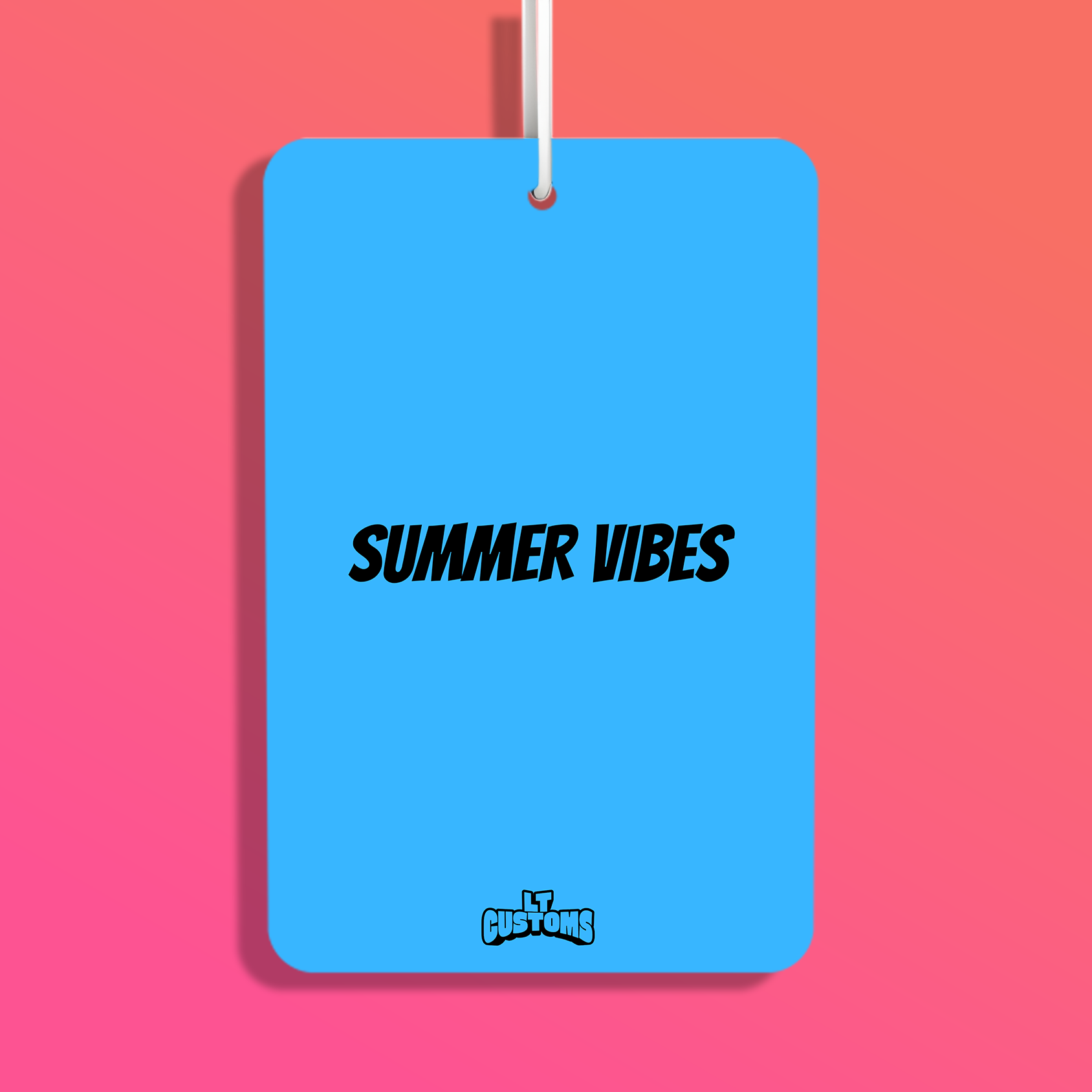 Summer Vibes - Blue - Portrait Air Freshener.png