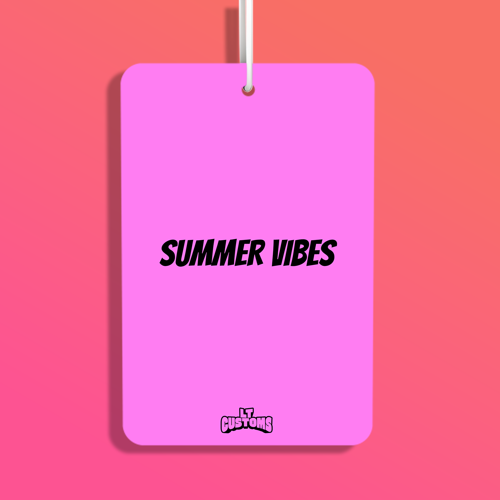 Summer Vibes - Pink - Portrait Air Freshener.png