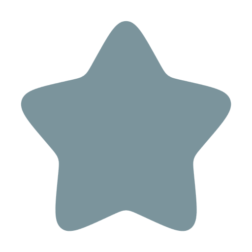 Gray star-shaped graphic on a black background.