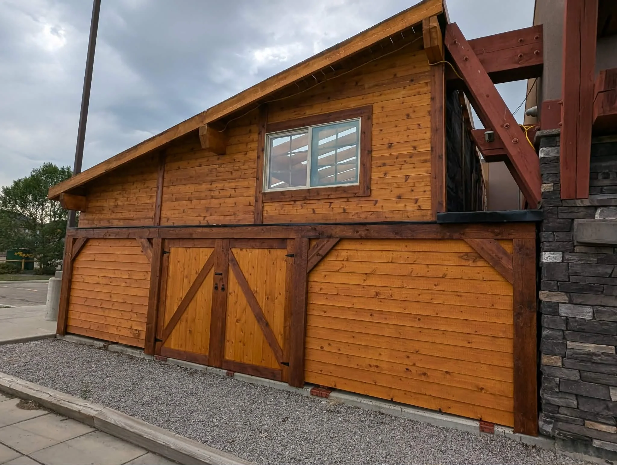 Outdoor patio at the Lighthouse restaurant in Sylvan Lake, Alberta