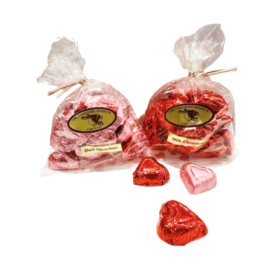 Hot Chocolate Sparrow Bag of Hearts