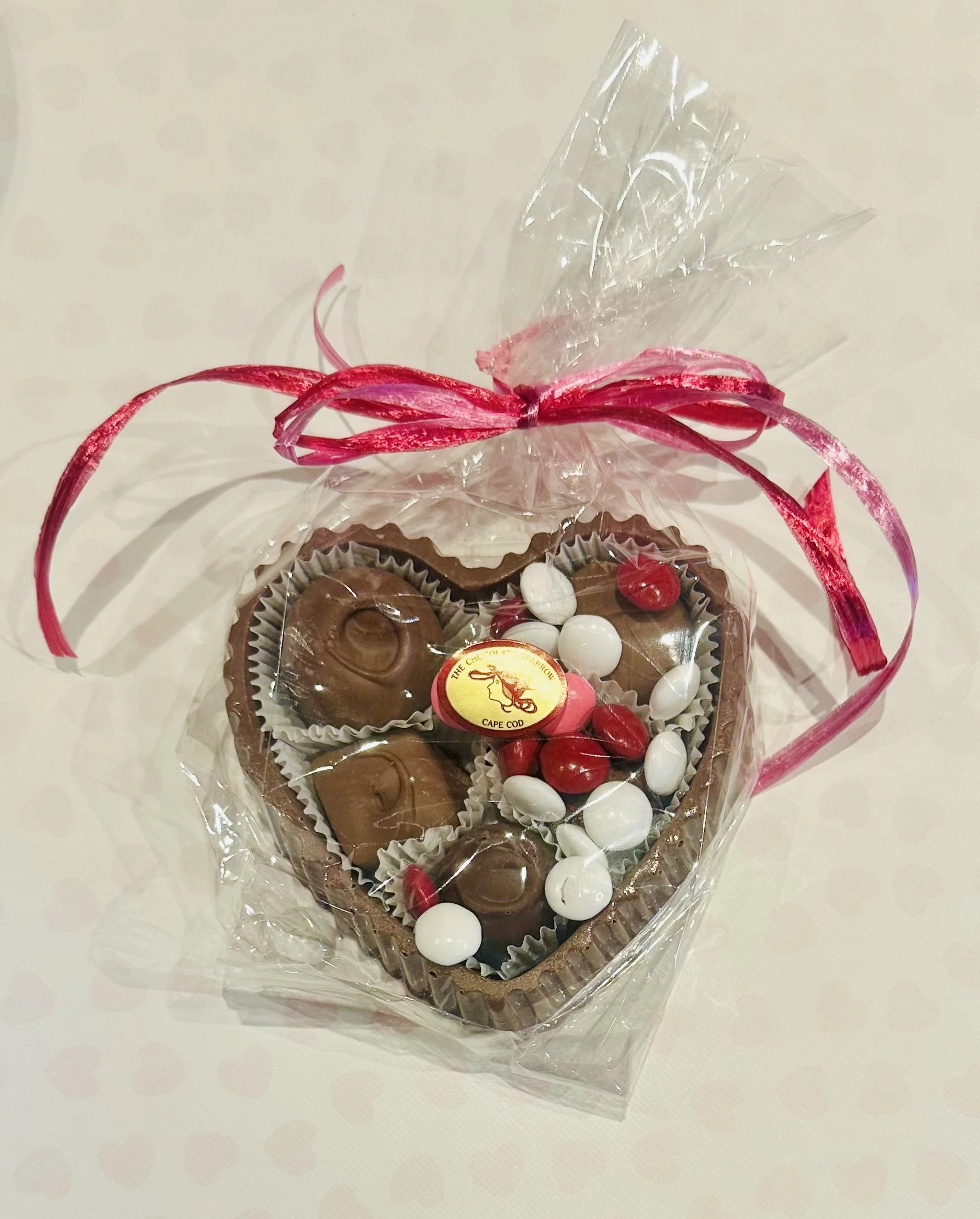 Hot Chocolate Sparrow Edible Heart Box