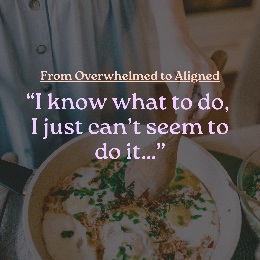 “I know what to do, I just can’t seem to do it…”