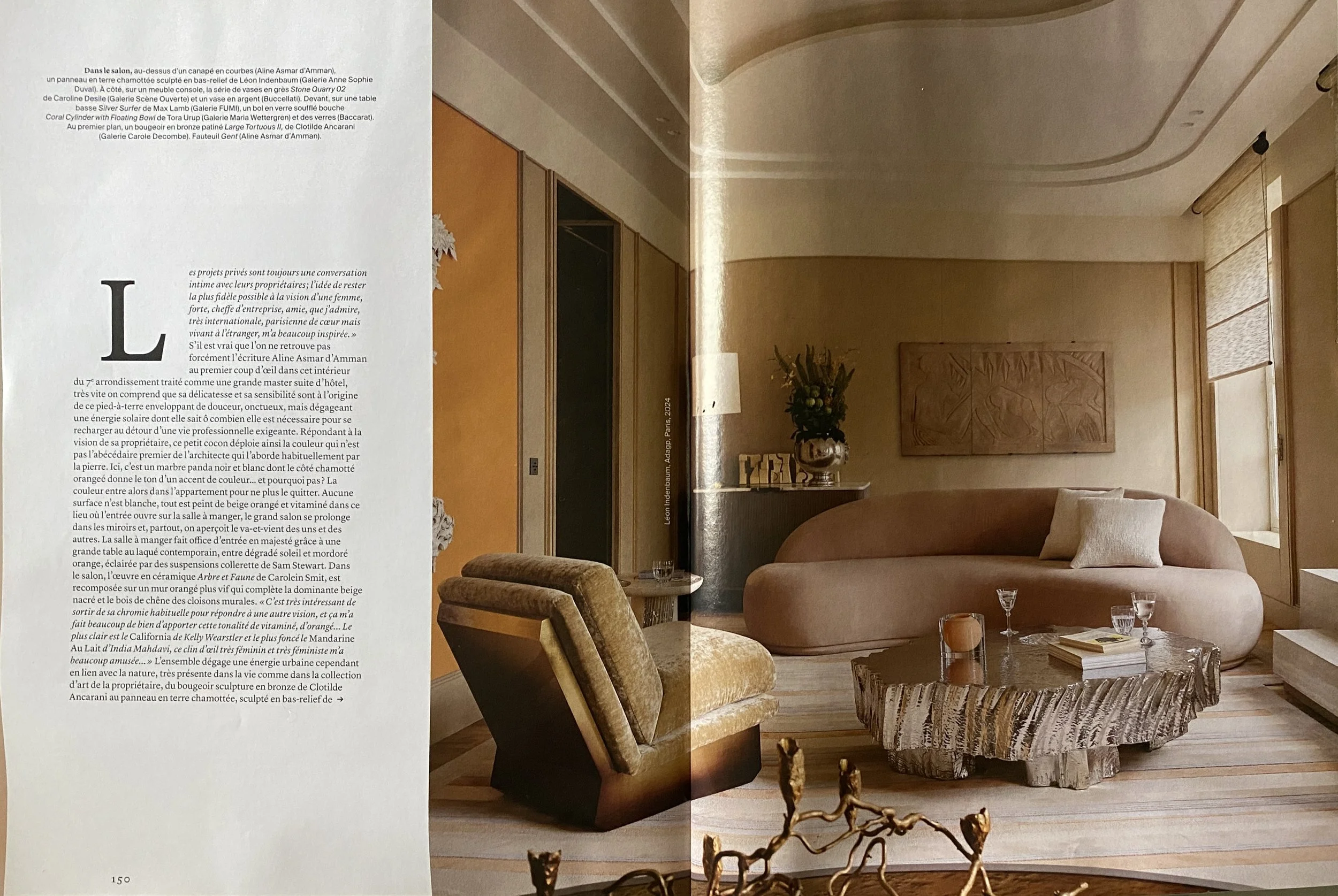 AD Presse – sculpture Caroline Desile