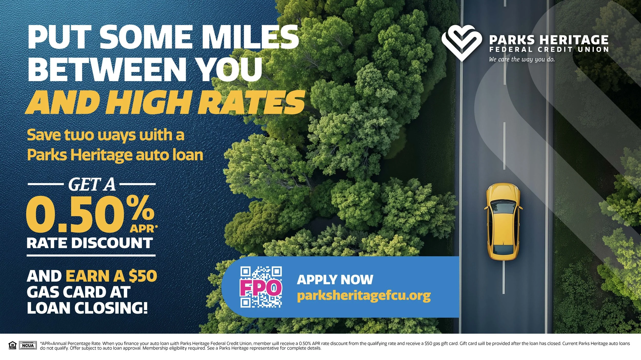 Here's how I adapted messaging for an established credit union across TV, social, web, print, and motion assets while maintaining campaign consistency.