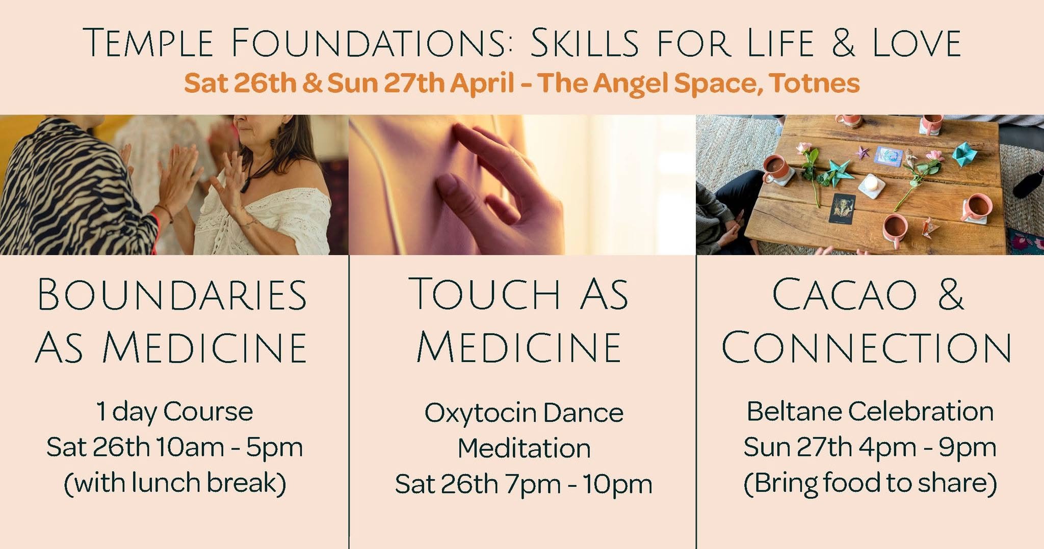 🌟 Join us in Totnes THIS WEEKEND! 🌟
Solid Boundaries | Conscious Touch | Nourishing Connection

If you've been feeling the pull to deepen your intimacy with life, your body, your boundaries, your breath&hellip; this is your invitation.

If money is