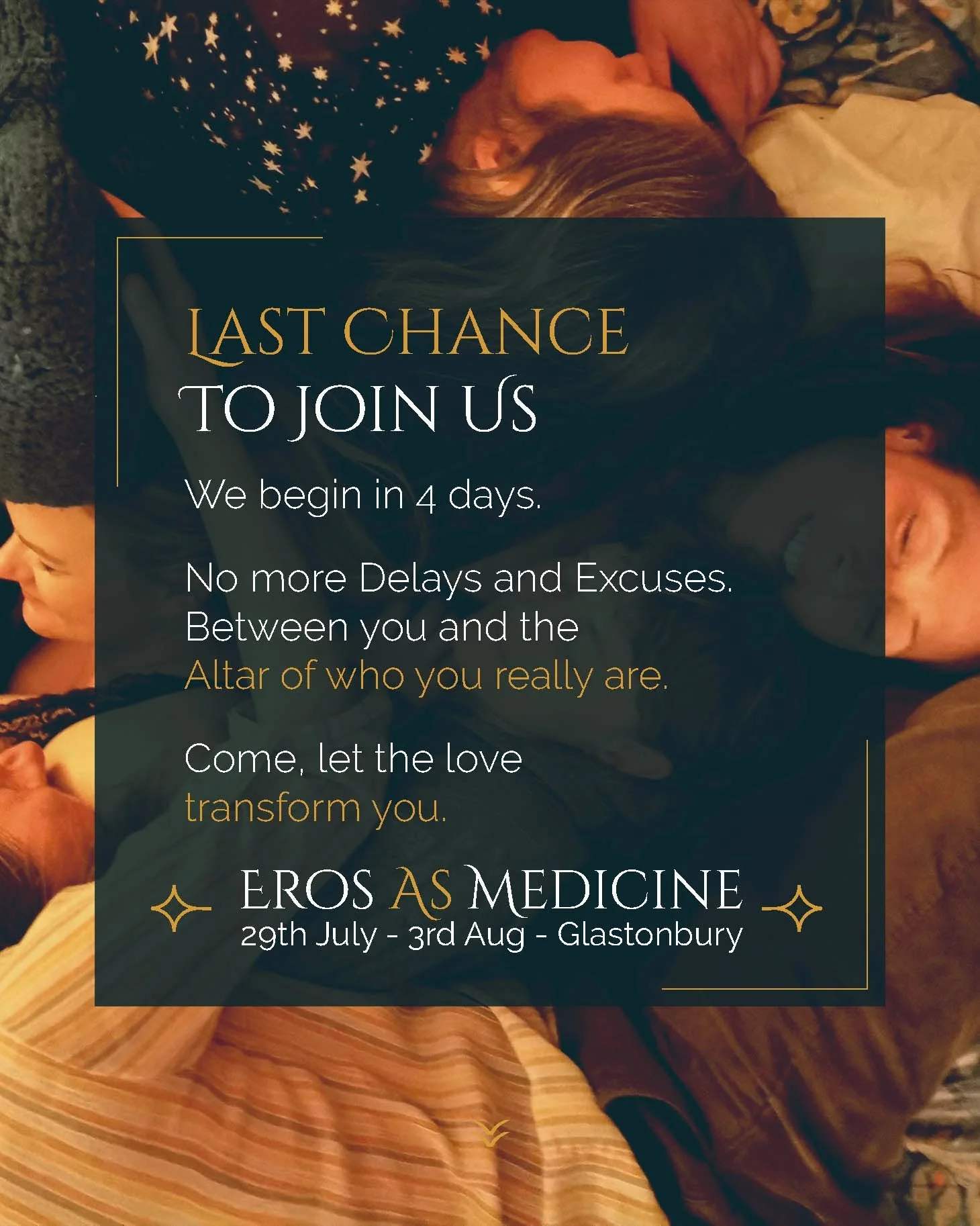 ✨ Last-minute call &mdash; one place is yours! ✨

Are you feeling the nudge?
That flutter of intuition that says: &ldquo;This is for me.&rdquo;

Eros As Medicine begins on Tuesday.
A deep, devotional journey into the heart, body, and soul.
A space to