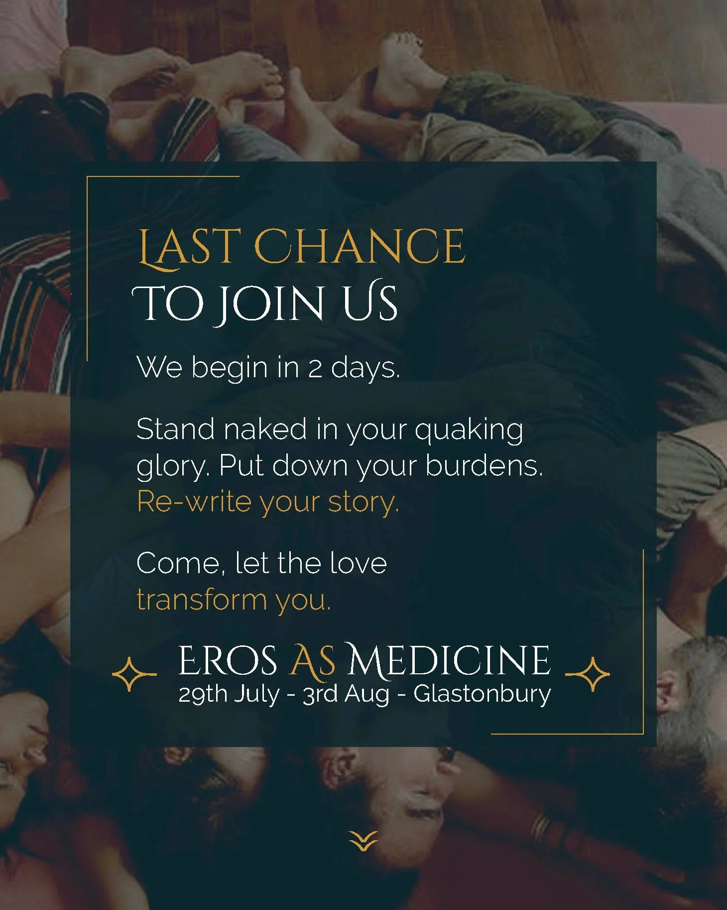 ✨ Last-minute call &mdash; one place is yours! ✨

Are you feeling the nudge?
That flutter of intuition that says: &ldquo;This is for me.&rdquo;

Eros As Medicine begins on Tuesday.
A deep, devotional journey into the heart, body, and soul.
A space to