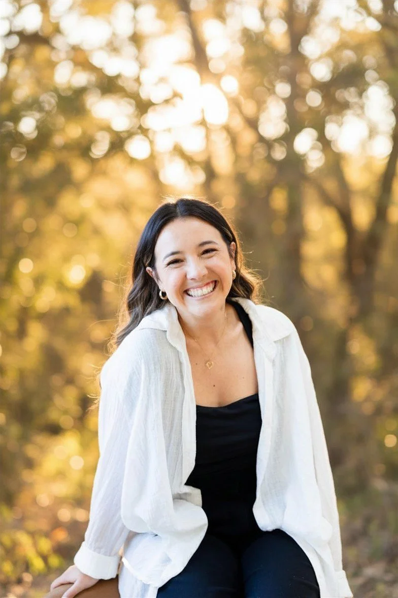 Therapist sitting in a welcoming space representing parent child relationship support in Lafayette.