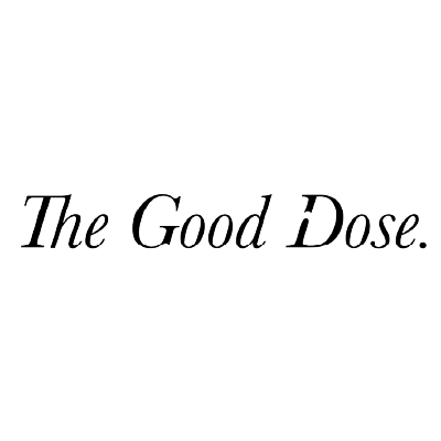Text that reads 'The Good Dose' in a cursive font.