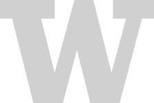 gray version of University of Washington W logo