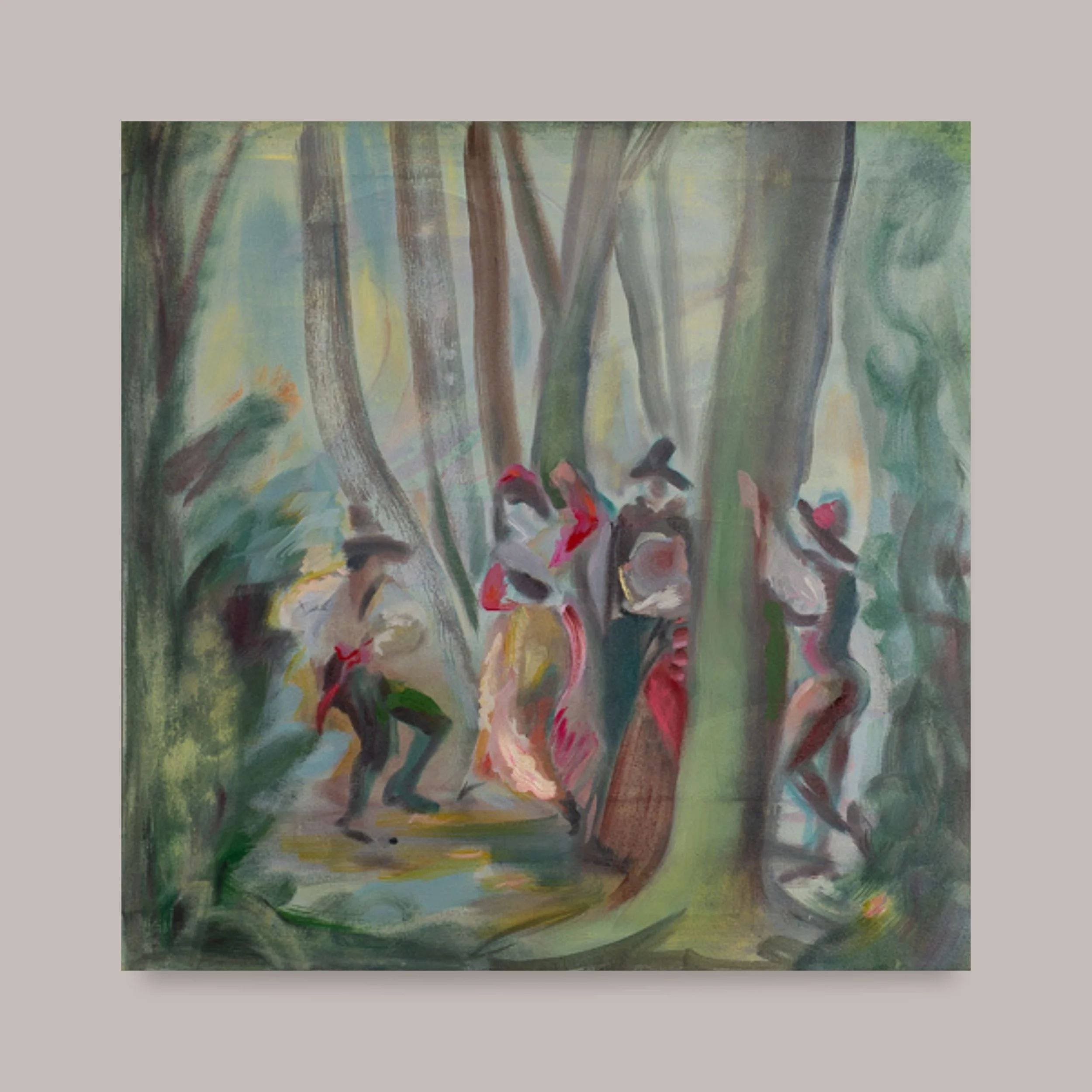  Saltarello (after Morani), 2025  Oil on Canvas, 60x60cm 