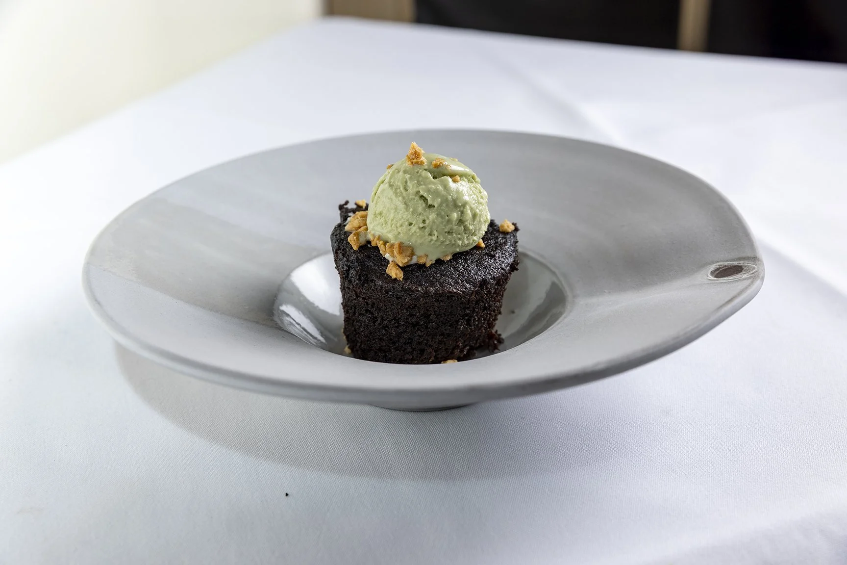 James Beard bowl with dessert