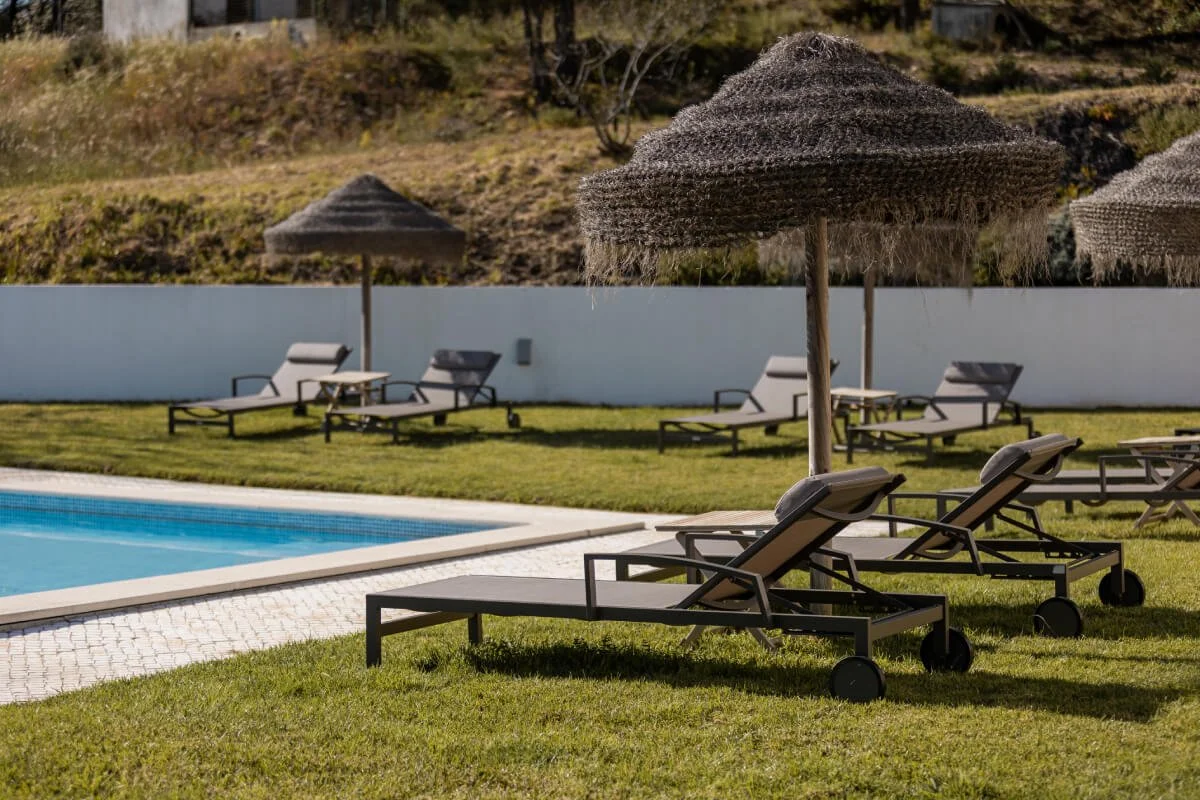 Swimming pool at the equestrian center in Portugal