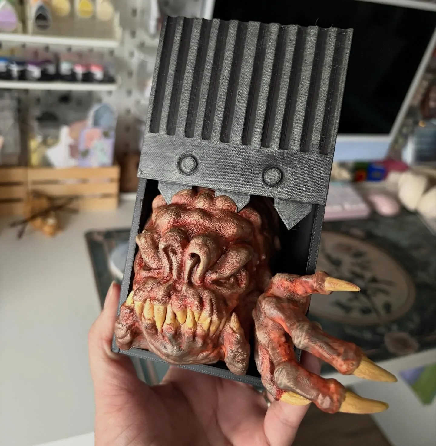 Today has been rubbish. Proper rubbish. Disability and illness etc. But..

My husband 3D printed a Rancor, and I painted it. And that&rsquo;s pretty rad ❤️

#3DPrinting #Rancor #HandPainted #StarWars