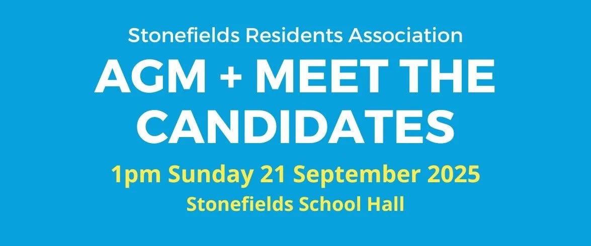 Stonefields Residents Association - AGM 2025 and Meet the Candidates