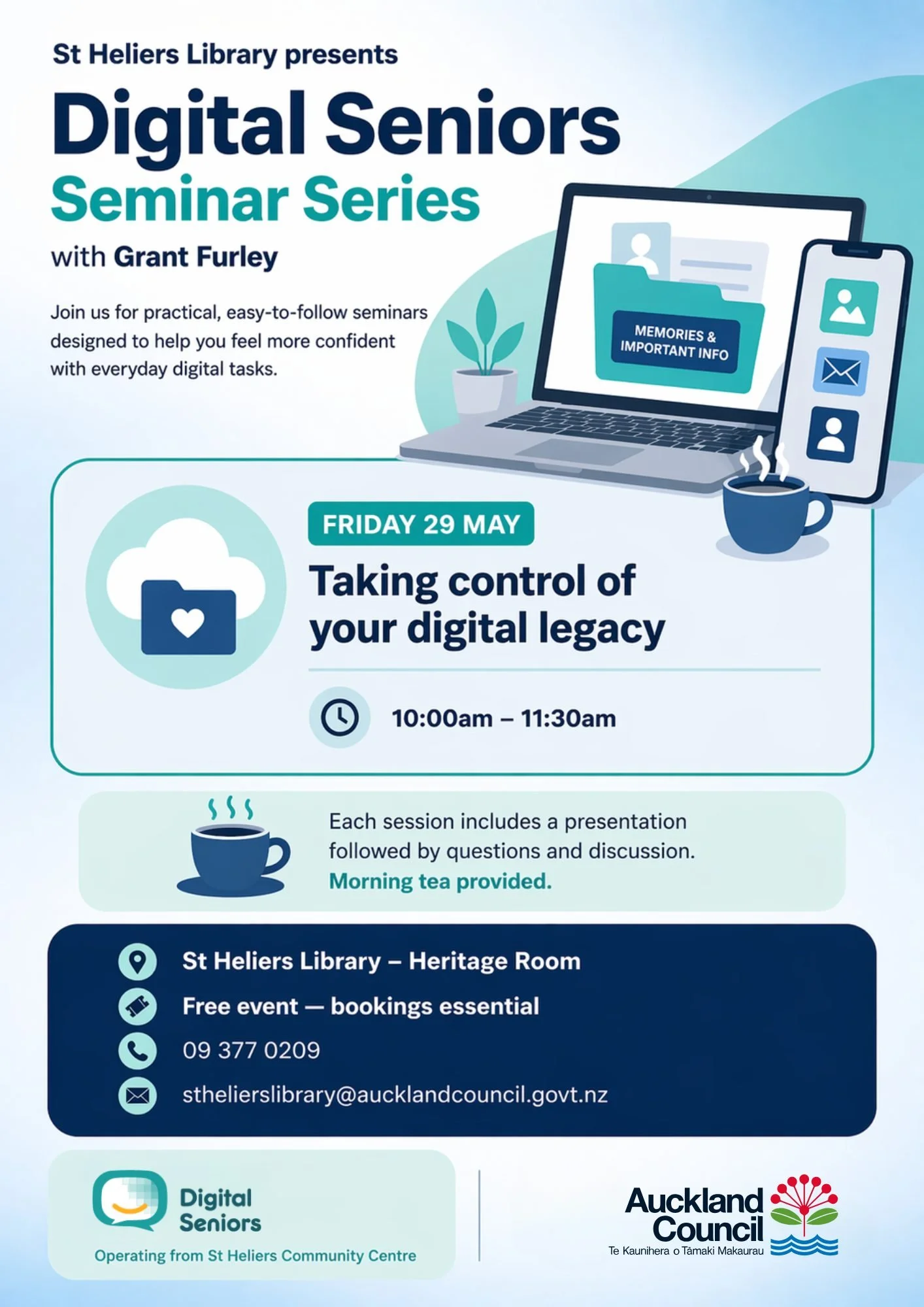 Digital Seniors Seminar Series - Taking control of your digital legacy