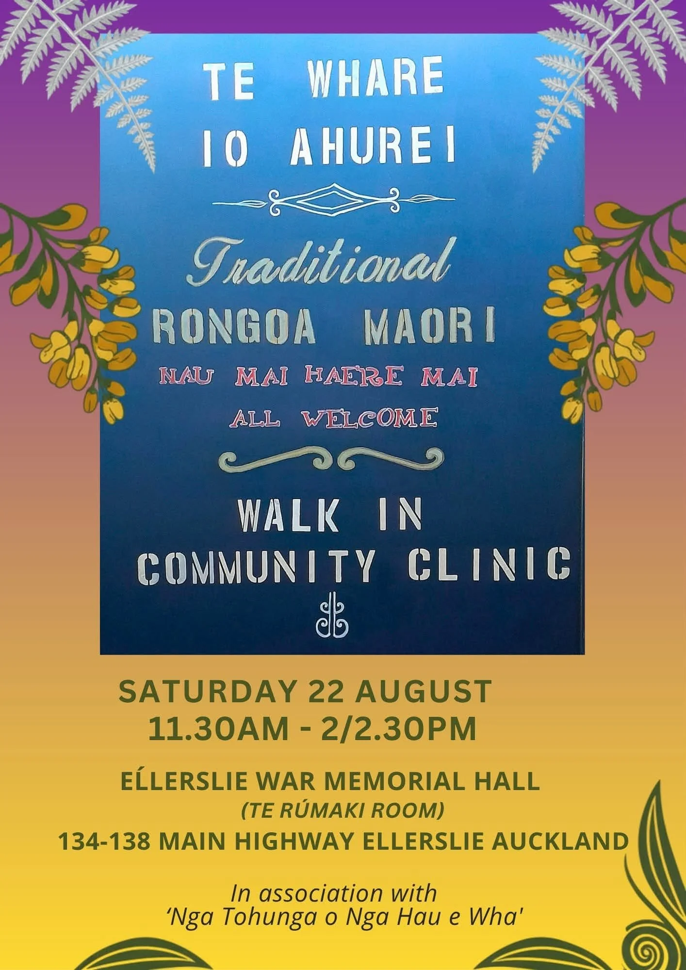 Rongoā Māori Walk-in Community Clinic