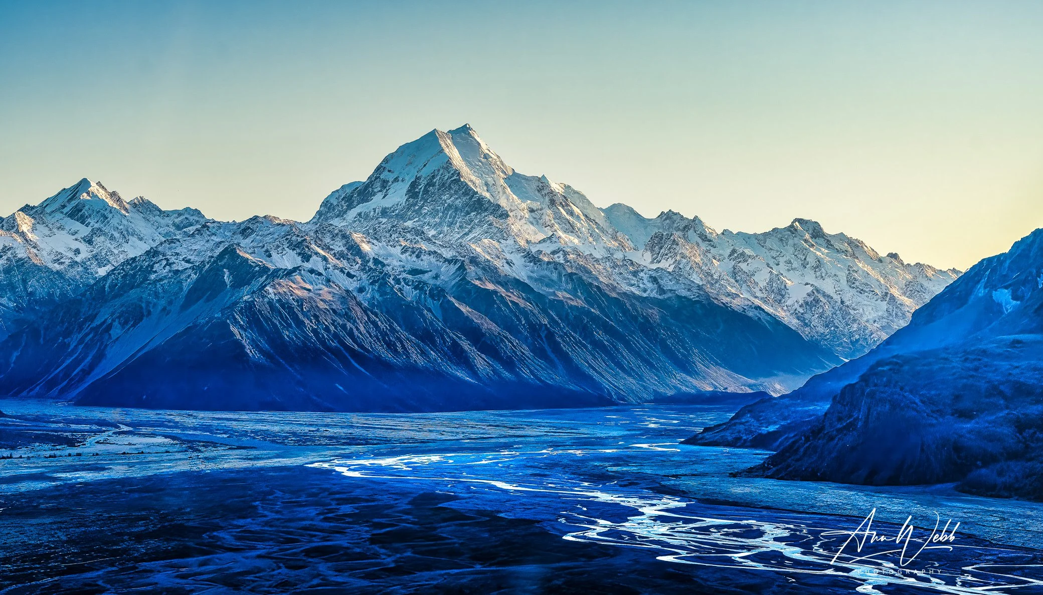 Aoraki / Mount Cook over Tasman River