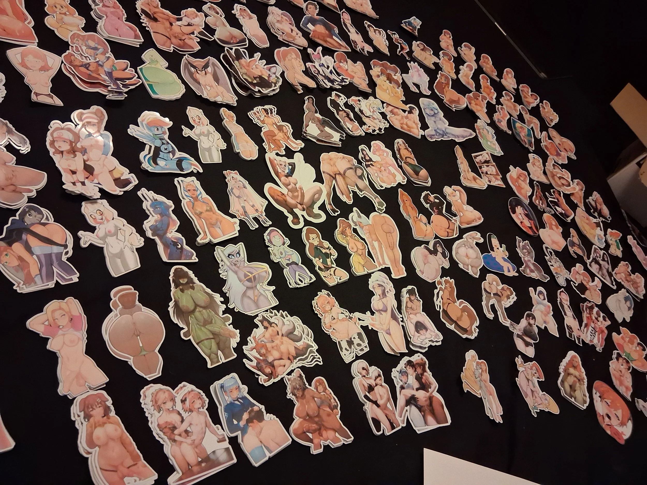 60 Random Damaged stickers