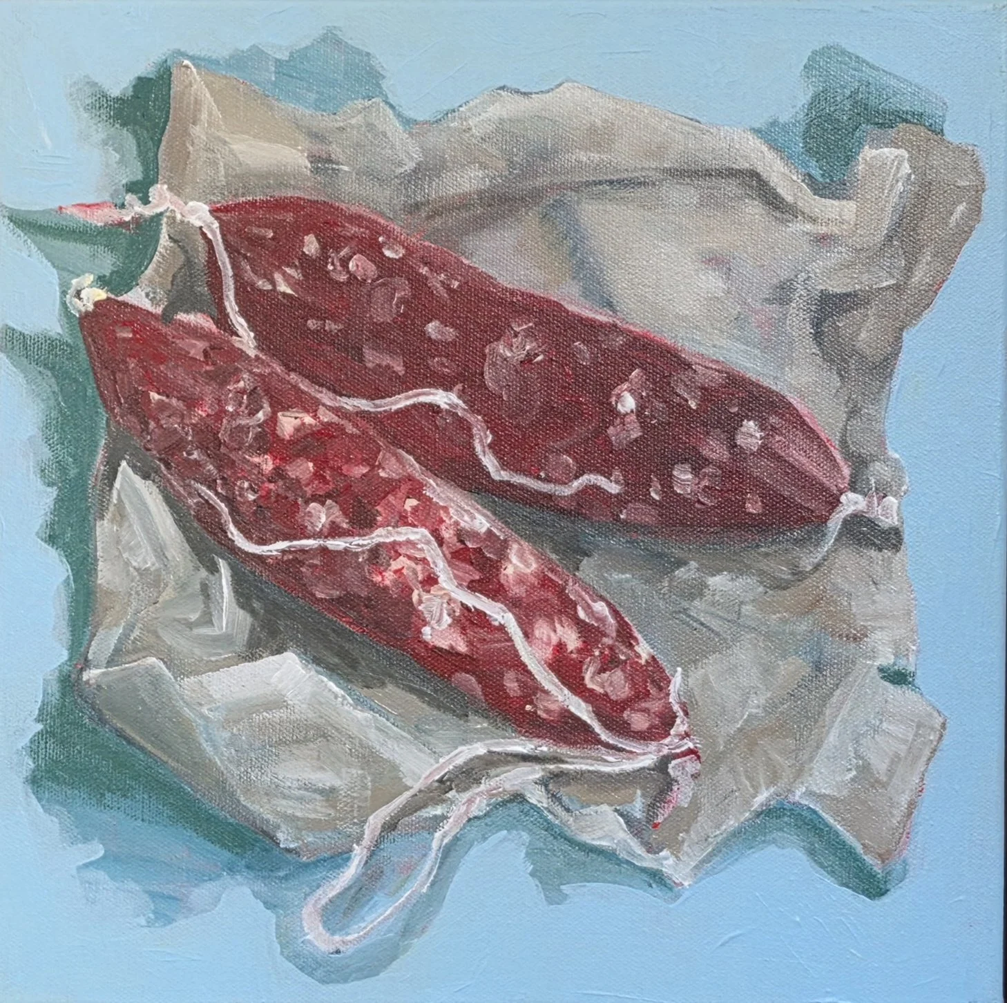 Cured salami.
